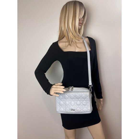 Christian Dior Lambskin Cannage Stardust Small Camera Crossbody Bag - Picture 8 of 16